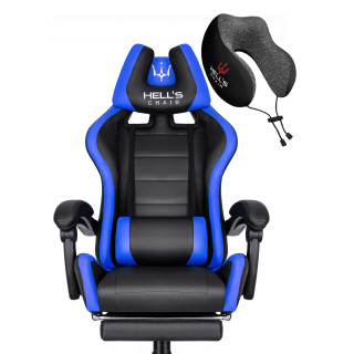 Gaming stol HELLS CHAIR v modro-črni barvi