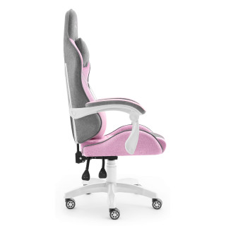 Igralni stol iz blaga HELL'S CHAIR roza barve