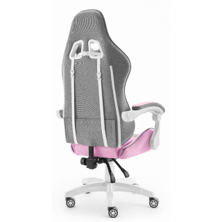 Igralni stol iz blaga HELL'S CHAIR roza barve