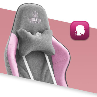 Igralni stol iz blaga HELL'S CHAIR roza barve