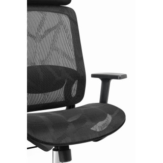 Pisarniški stol HELLS Chair HC-1042 v črni barvi