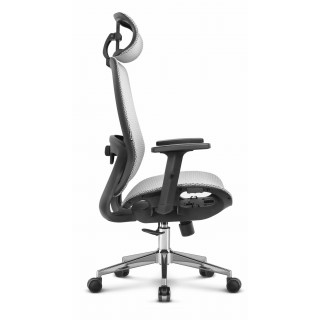 Sivo-črn pisarniški stol iz blaga HELLS Chair HC-1042