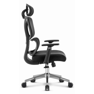 Ergonomski črn pisarniški stol HELLS Chair HC-1043