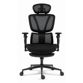 Črn pisarniški stol HELLS CHAIR HC- 1044