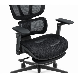 Črn pisarniški stol HELLS CHAIR HC- 1044