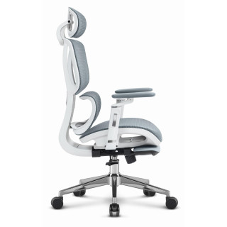 Sivo-bel pisarniški stol HELLS CHAIR HC- 1044