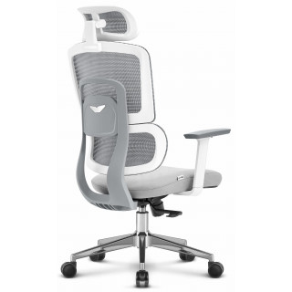 Sivo-bel pisarniški stol HELLS CHAIR HC- 1051