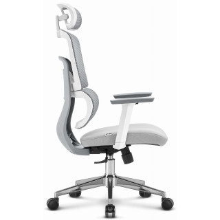 Sivo-bel pisarniški stol HELLS CHAIR HC- 1051