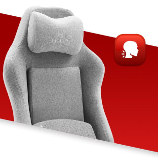 Belo-siv XXL igralni stol HELLS CHAIR HC-1009
