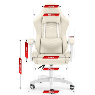 Bež gaming stol iz blaga HELLS CHAIR HC- 1000