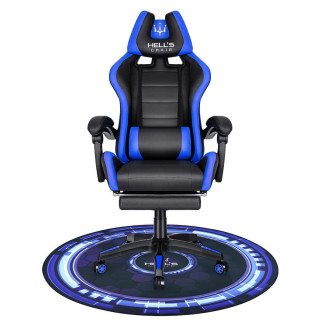 Okrogla modro-črna podloga za stol HELLS CHAIR