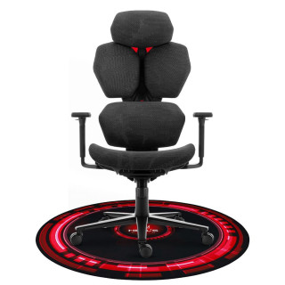 Rdeča in črna podloga za igralni stol HELLS CHAIR