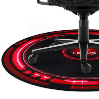 Rdeča in črna podloga za igralni stol HELLS CHAIR