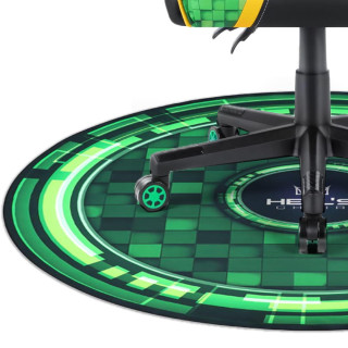 Okrogla zeleno-črna podloga za stol HELLS CHAIR