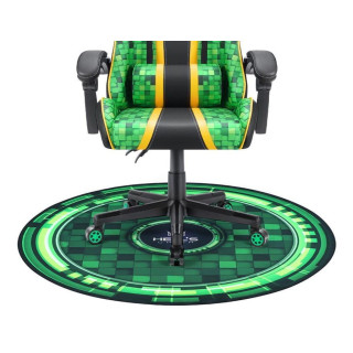 Okrogla zeleno-črna podloga za stol HELLS CHAIR