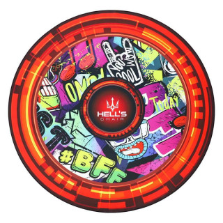 HELLS CHAIR igralna podloga z motivom grafitov