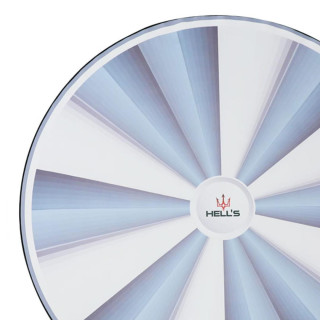 HELLS CHAIR igralna podloga v beli in sivi barvi