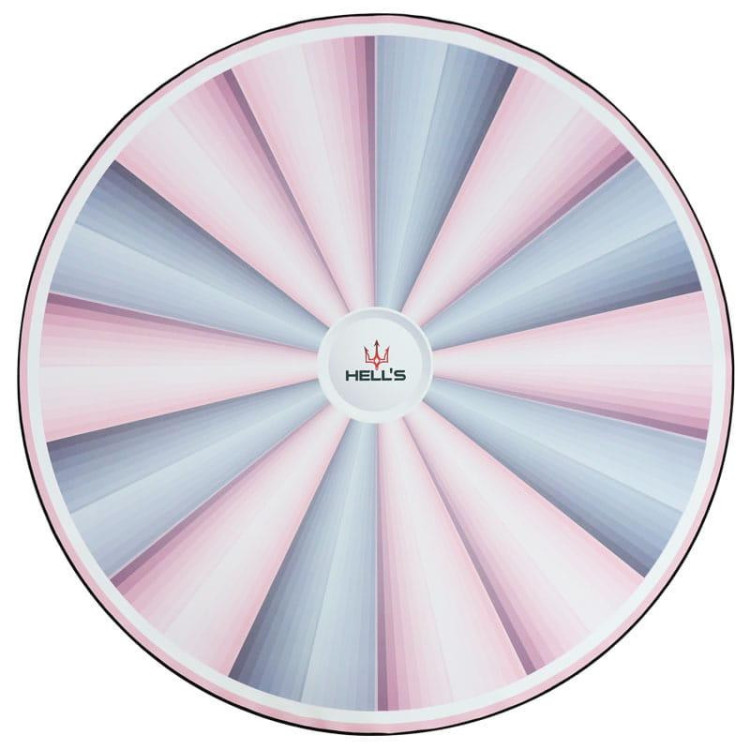 Okrogla roza-siva podloga za stol HELLS CHAIR