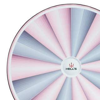 Okrogla roza-siva podloga za stol HELLS CHAIR