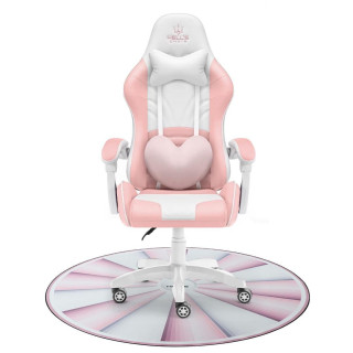 Roza in bela igralna podloga pod stolom HELLS CHAIR