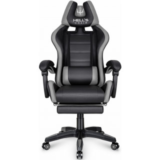 Gaming stol HELLS CHAIR v sivo-črni barvi