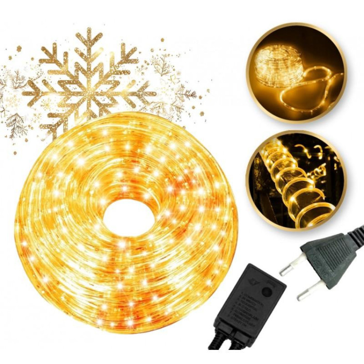 Svetlobna cev v topli beli barvi - 8,5 m