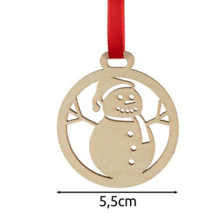 Leseni božični okraski - 36 kos