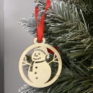 Leseni božični okraski - 36 kos