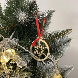 Leseni božični okraski - 36 kos