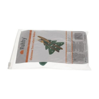 Etui za jedilni pribor - božična drevesca - 12 kos