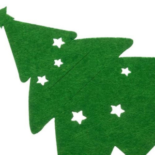 Etui za jedilni pribor - božična drevesca - 12 kos