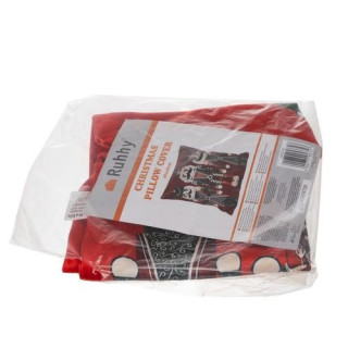 Božična rdeča prevleka za blazino s klopi za orehe - 40x40 cm