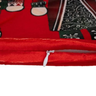 Božična rdeča prevleka za blazino s klopi za orehe - 40x40 cm