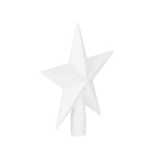 Bela zvezda na vrhu božičnega drevesa