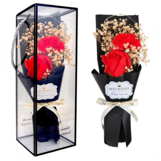 Šopek dišečih milnih vrtnic z LED lučkami