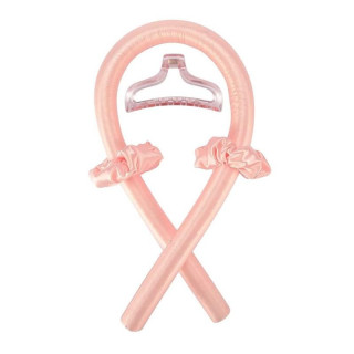 Saten roza kodralnik za lase