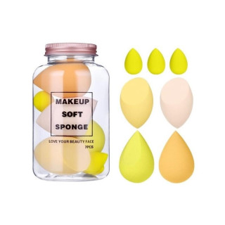 Set 7 gobic za ličenje v rumeni barvi