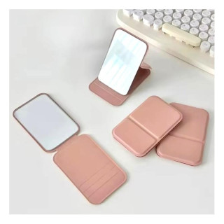 Kozmetična roza torbica ogledalo