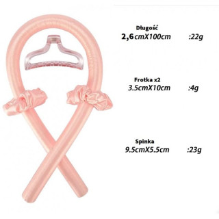 Črn satenast valj za kodranje las