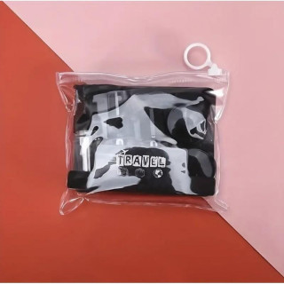 Črna potovalna kozmetična posoda 7 v 1