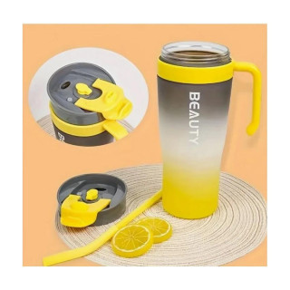 Rumeno-črne ombre steklenice za vodo 3 v 1