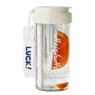 Bela bidona s košarico in slamico - 600 ml