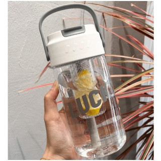 Bidon s košaro in slamico 600 ml