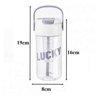 Bidon s košaro in slamico 600 ml