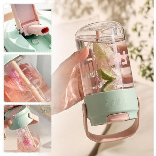 Bidon s košarico in slamico 800 ml