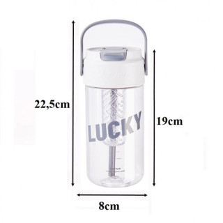 Bidon s košarico in slamico 800 ml