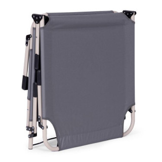 Zložljiv vrtni ležalnik z vzmetnico in blazino