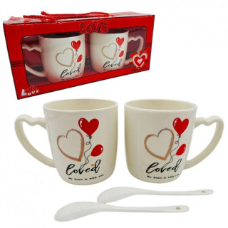 Valentinov set 2 skodelic - 300 ml