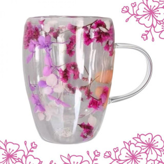 Termovka z roza rožicami v notranjosti - 300 ml