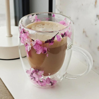 Termovka z roza rožicami v notranjosti - 300 ml